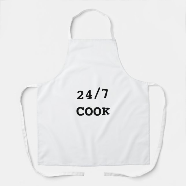 DELANTAL ARTE Y DISEÑO 24/7 DE COOKERY APRON (Anverso)