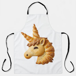 Delantal Artisan Braided Bread Unicorn Head Sculpture