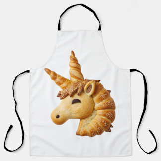 Delantal Artisan Braided Bread Unicorn Head Sculpture