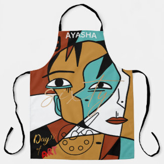 Delantal Artista de Cubismo Inspirado en Picasso | Pintura 