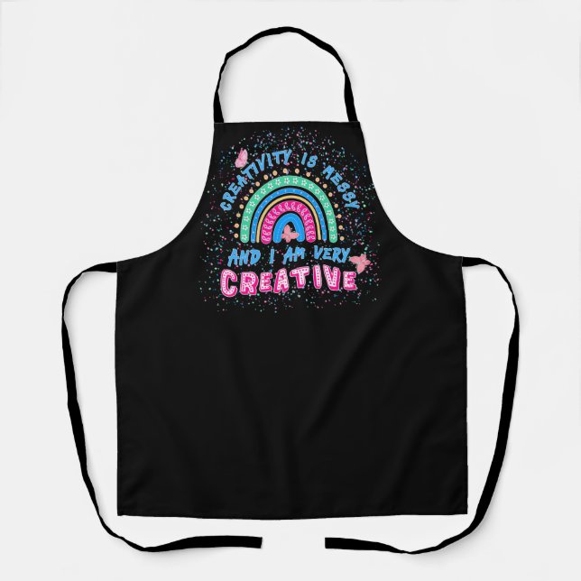 DELANTAL ARTISTA DIVERTIDO APRON, FUNNY CRAFT APRON (Anverso)
