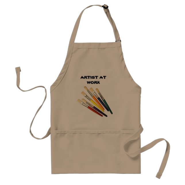 Delantal ARTISTA EN EL TRABAJO smock Apron adulto (Frente)