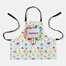 Delantal Artista infantil personalizable