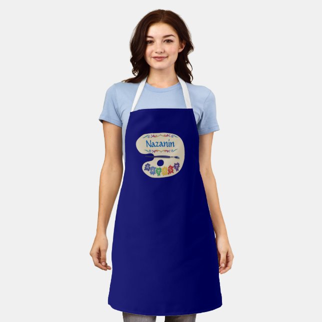 Delantal Artistas Palette Painters Smock Apron (Gastado)