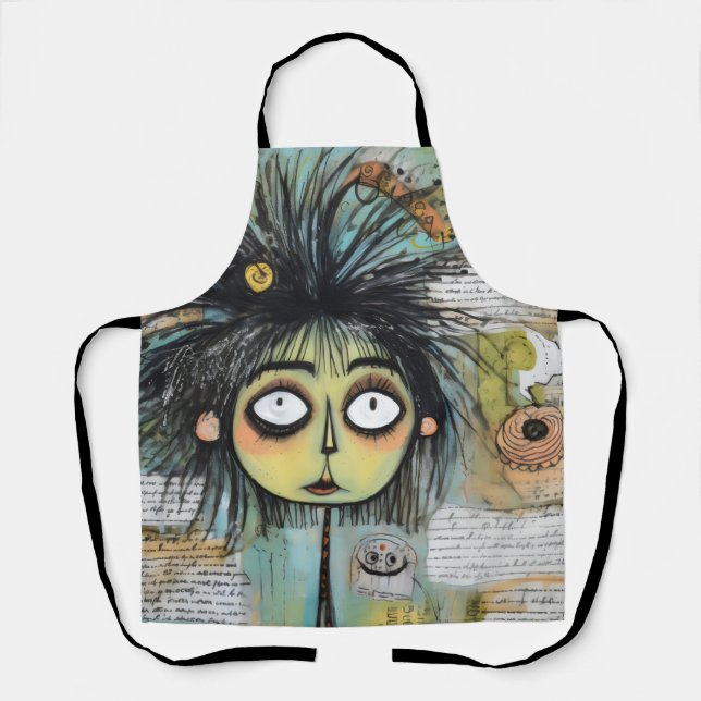Delantal ArtLady 18 Encantadora y angustiada (Anverso)