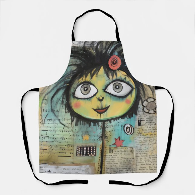 Delantal ArtLady 4 Encantadora y angustiada (Anverso)