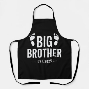 Delantal Ascendido a Big Brother Est. 2025 Anuncio de bebé