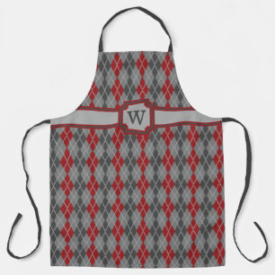 Delantal Ashes and Embers Argyle Apron de impresión general