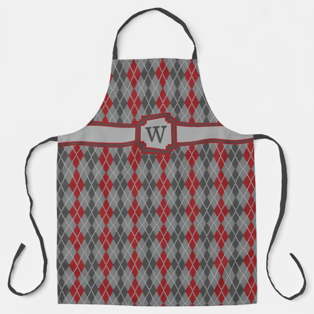 Delantal Ashes and Embers Argyle Apron de impresión general (Anverso)