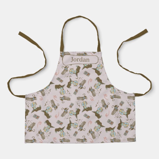 Delantal Asistente de Oz™ Bruja Malvada™ Patrón de Bola de  (Anverso)