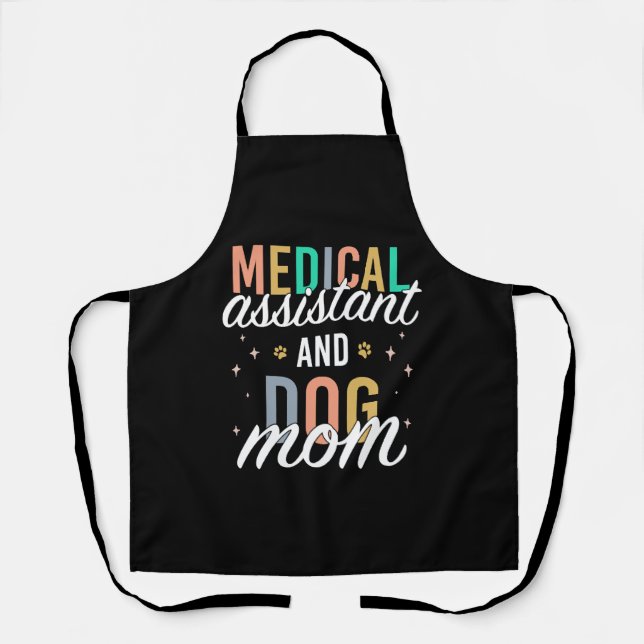 Delantal Asistente médico certificado Enfermera de Perro Ma (Anverso)