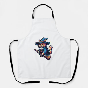Delantal Asistente para gatos Halloween Bruja Mystical Cat 