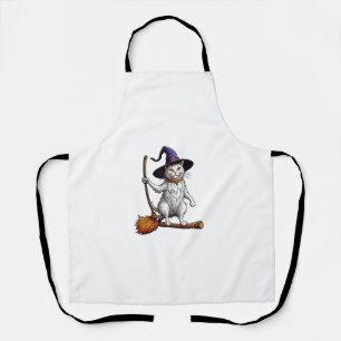Delantal Asistente para gatos Halloween Bruja Mystical Cat 