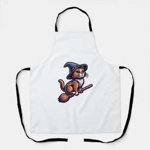 Delantal Asistente para gatos Halloween Bruja Mystical Cat 