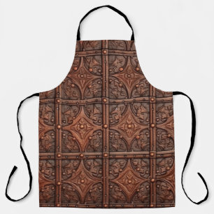 Delantal Aspecto de cuero Grabado en relieve
