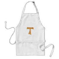 Aspecto de madera Cruz Tau Franciscana