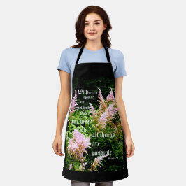 Delantal Astilbe con Mark 10:27