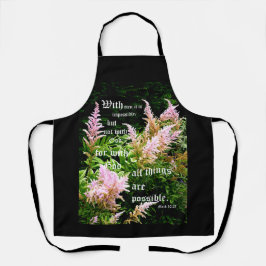 Delantal Astilbe con Mark 10:27