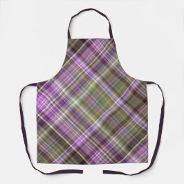 Delantal Astratos morados silvestres morados y verdes