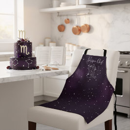 Delantal Astrología personalizada Escorpio Apron Rótulo Zod