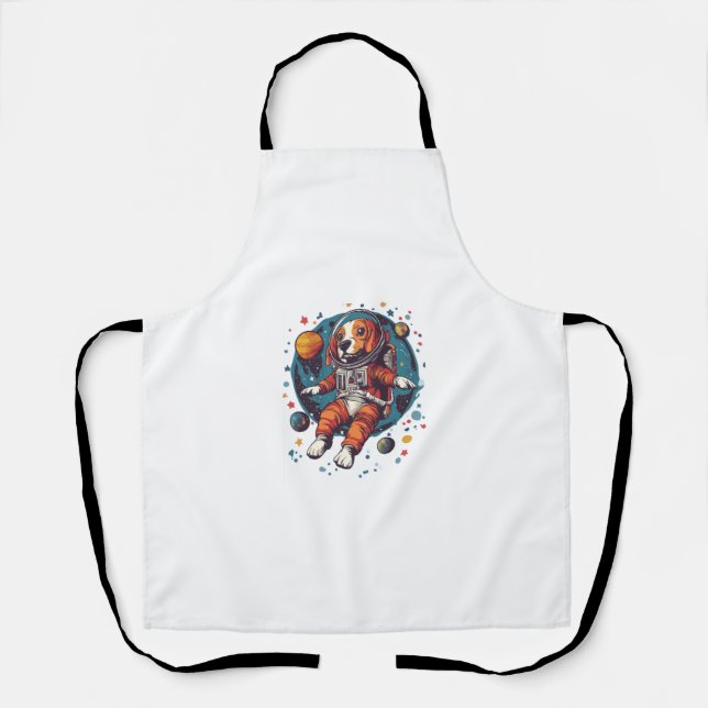 Delantal Astronaut Beagle � Perro Explorador Espacial (Anverso)