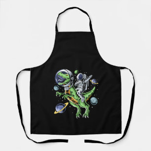 Delantal Astronauta montando T-Rex Dinosaur Astro T-Rex Spa