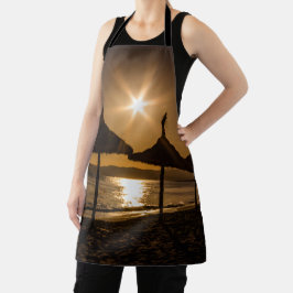 Delantal Atardecer en la playa, Mallorca, España