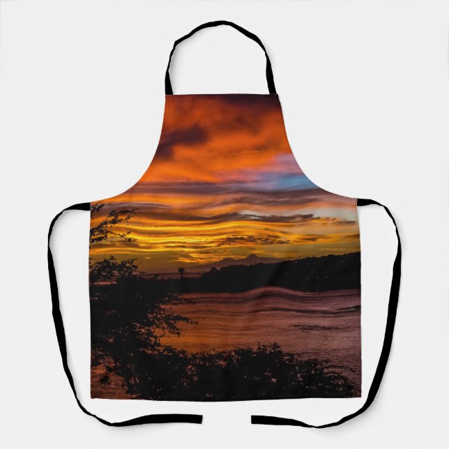 Delantal Atardecer en Praia, Cabo Verde (Anverso)