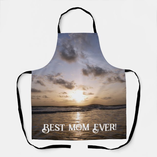 Delantal Atardecer sobre el mar Árabe (Anverso)