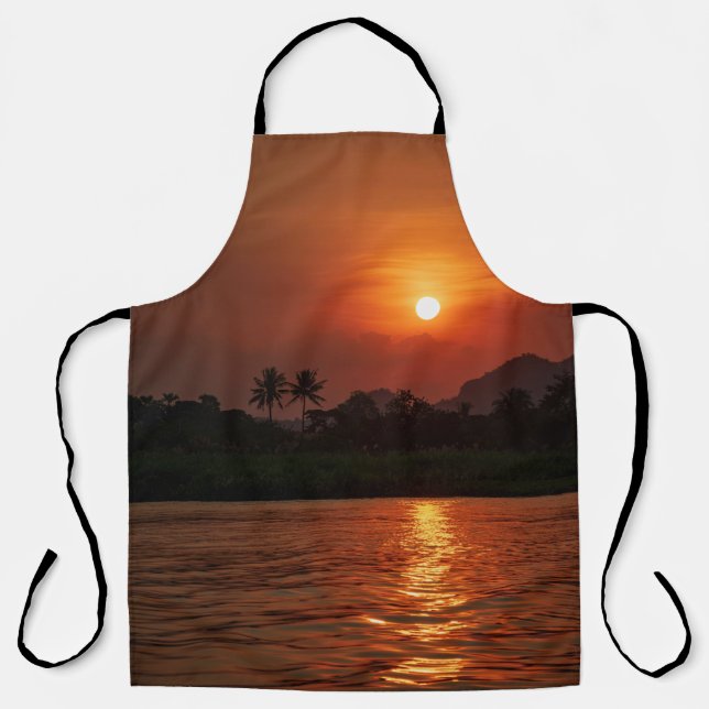 Delantal Atardecer Tropical (Anverso)