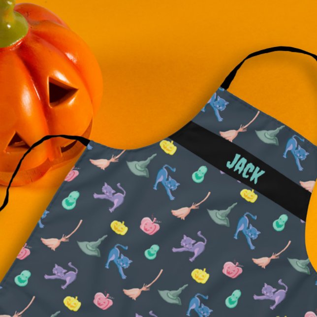 Delantal aterradora y encantadora impresión de Halloween, p (terrifying and enchanting Halloween, customisable Apron)
