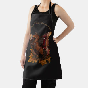 Delantal Atlas Moth Fairy Horse Apron