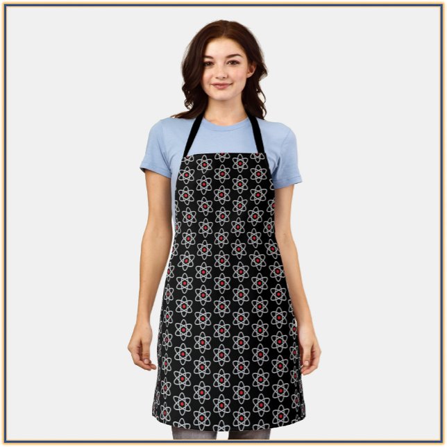 Delantal Átomo Apron (Bookmark my store! https://www.zazzle.com/store/capricepetit)
