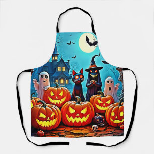 Delantal Atractivo diseño nocturno de Halloween