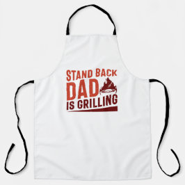 Delantal ¡Atrás papá está asando!