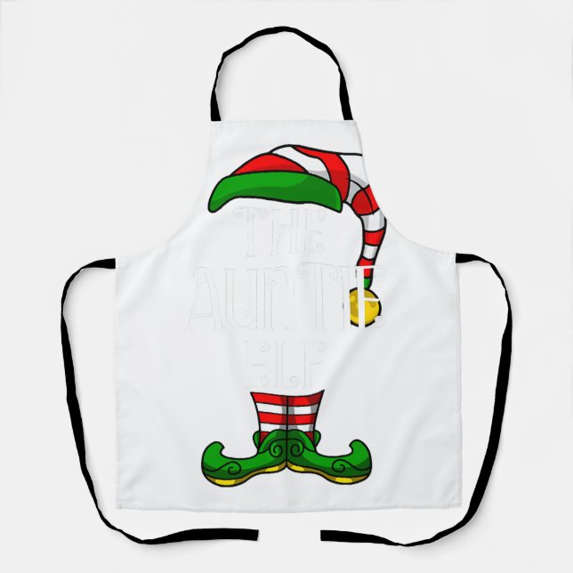 Delantal Auntie Elf Family Mating Navidad Group (Anverso)