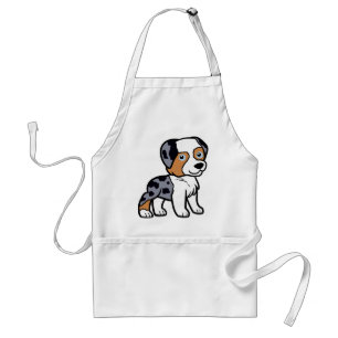 Delantal aussie blue merle personalizado