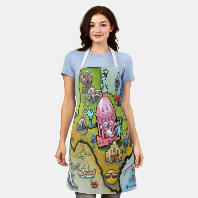 Delantal Austin Texas (Gastado)