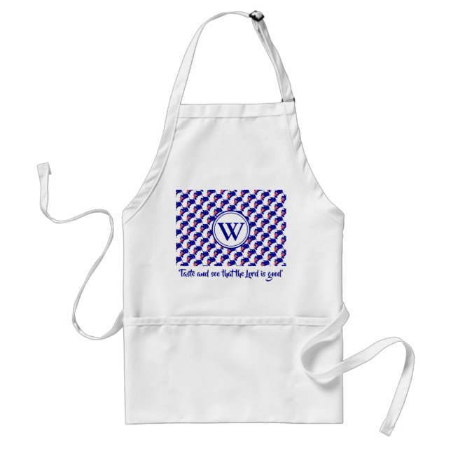 Delantal AUSTRALIA Christian | Sabor y ver | Monograma (Frente)