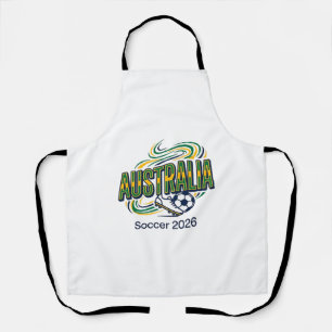 Delantal Australia Fútbol 2026 Fútbol Negrita Tipografía Pa