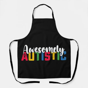 Delantal Autismo increíblemente Autista Chica Biy Familia