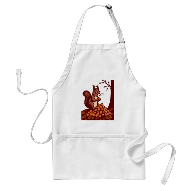 Delantal 🐿️ Autumn Squirrel Standard Apron (Frente)