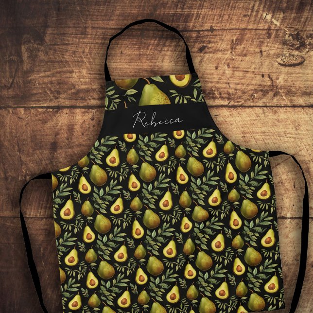 Delantal Avacado Personalizado Monogram Apron (Subido por el creador)