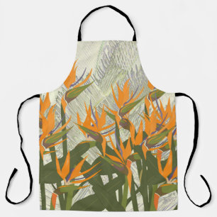 Delantal Ave del paraíso Allover Print Apron