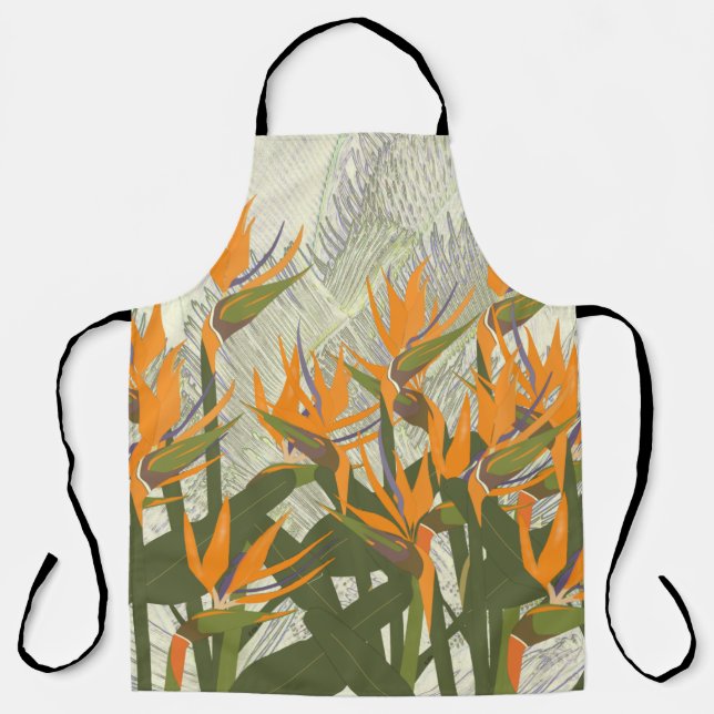 Delantal Ave del paraíso Allover Print Apron (Anverso)