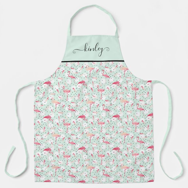 Delantal Ave Flamingo Con Pies (Anverso)
