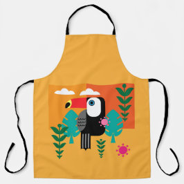 Delantal Ave Tropical Turca