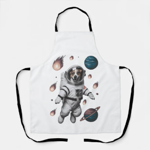 Delantal Aventura Espacial Con Un Astronauta Canino