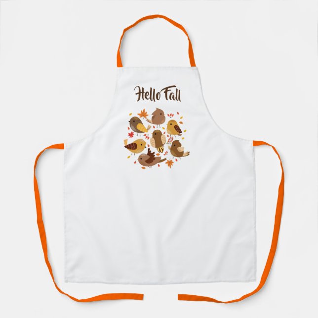 Delantal Aves caídas Apron (Anverso)