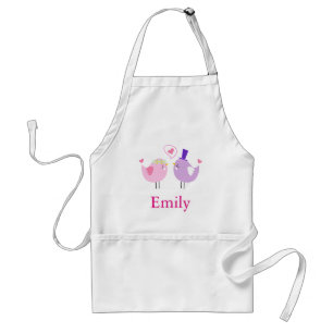 Delantal Aves de amor personalizadas Personalizados adorabl